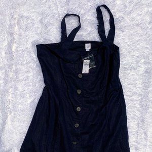 BRAND NEW Dark Blue Gap Linen Dress (Size 8)